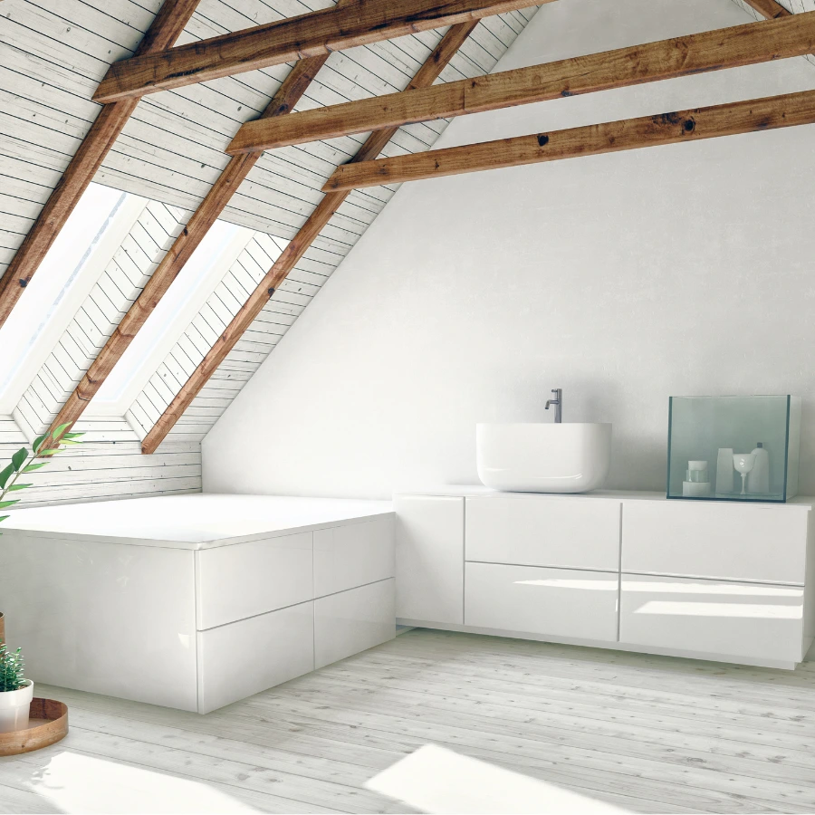 901 Attic Conversion Bathroomskylight